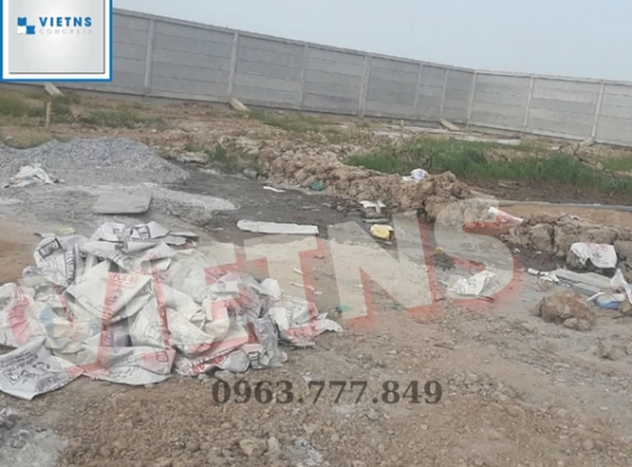 CÔNG TRÌNH NHÀ MÁY HỒNG HÀ - CHIỀU DÀI 355 MÉT CAO 2.25 MÉT THI CÔNG 30 NGÀY
