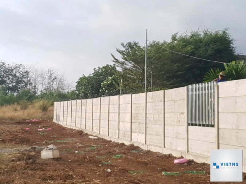 Hàng rào bê tông lắp ghép giá rẻ tối ưu chi phí