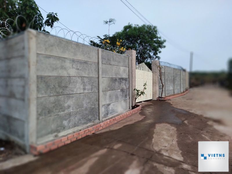 Thi công hàng rào bê tông lắp ghép tại đơn vị uy tín