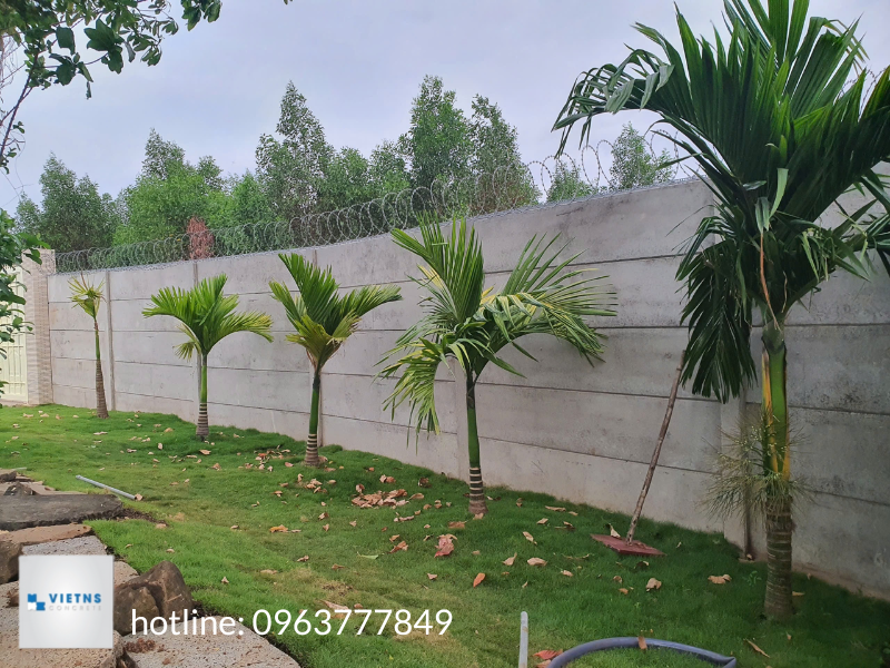 Ứng dụng của hàng rào bê tông trong các khu vực đô thị hóa